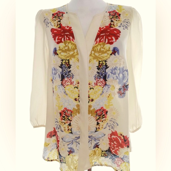 H &M satin floral blouse - Picture 1 of 6